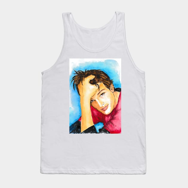 Ashton Kutcher Tank Top by Svetlana Pelin